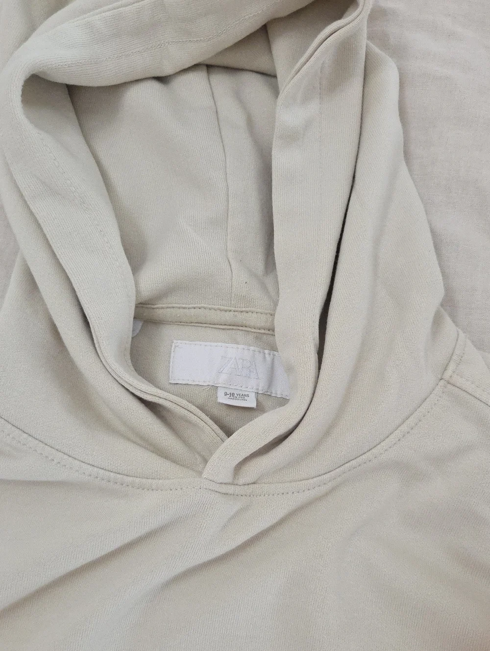 Kids Neutral Cream Hoodie & Shorts  Set